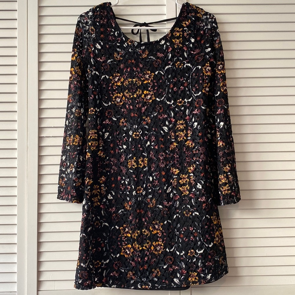 Floral Bohemian Crochet Dress